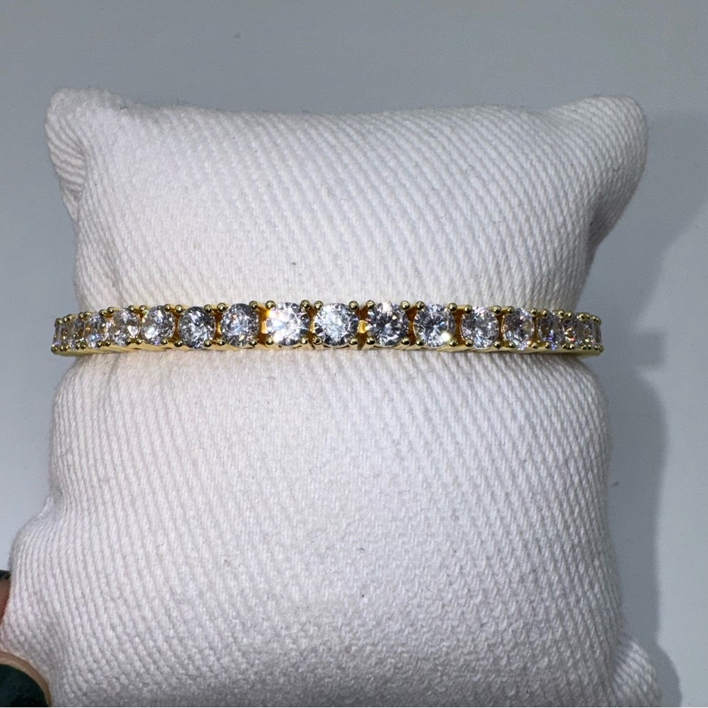 18k 30ct Tennis Bracelet - Picture 7 of 14